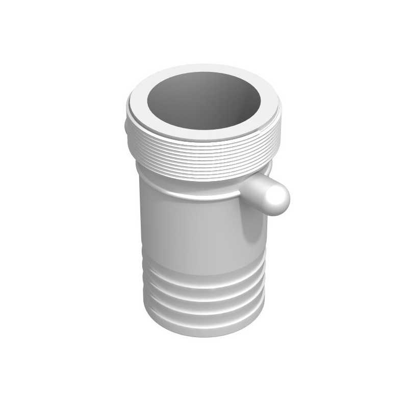 Gezahnte Verschraubung männlich 3'' BSP - männlich geriffelt gerade 75mm