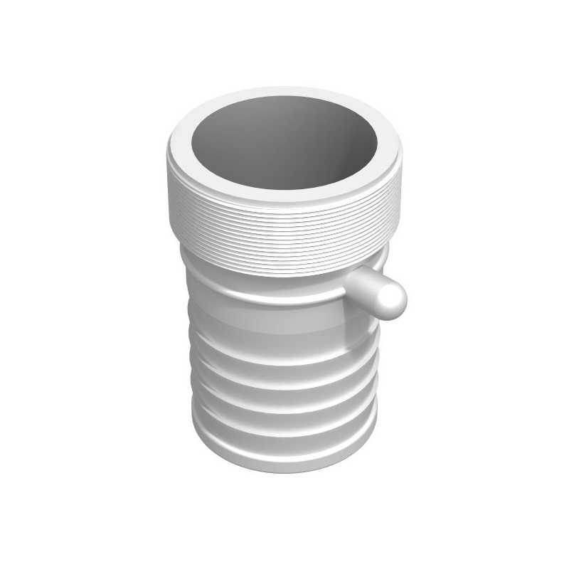 Racor dentado macho 4'' BSP - macho estriado recto 101.5mm