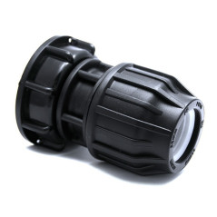 S60x6 fitting - pressure outlet Ø32mm for IBC 1000 liters