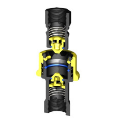 DRY SHUT Male Quick Coupler with 1'' BSP Female Thread