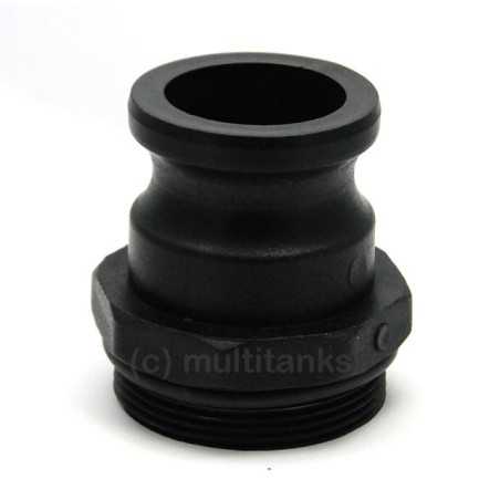 G2 male camlock connector 1 '' - male 2 '' BSP