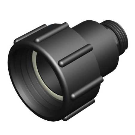 Federleiste 2 "S60x6 mit Überwurfmutter - männlich 1" kein Gas
