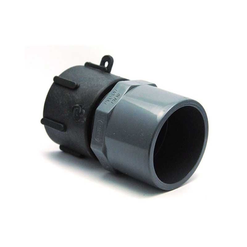 Conector S60x6 hembra - PVC hembra 63/75 Conector S60x6 hembra - PVC hembra 63/75