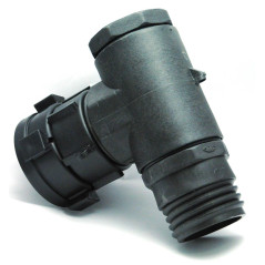Weiblich Mutter S60x6 rotierende Stecker mit 90 ° -Bogen und Ausgangs männlichen S60x6