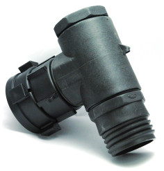 Tuerca Mujer S60x6 conector giratorio con codo de 90 ° y la salida masculina S60x6