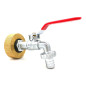 Montaggio femminile in ottone S60x6 - rubinetto in ottone cromato da 1 pollice Montaggio femminile in ottone S60x6 - rubinetto in ottone cromato da 1 pollice