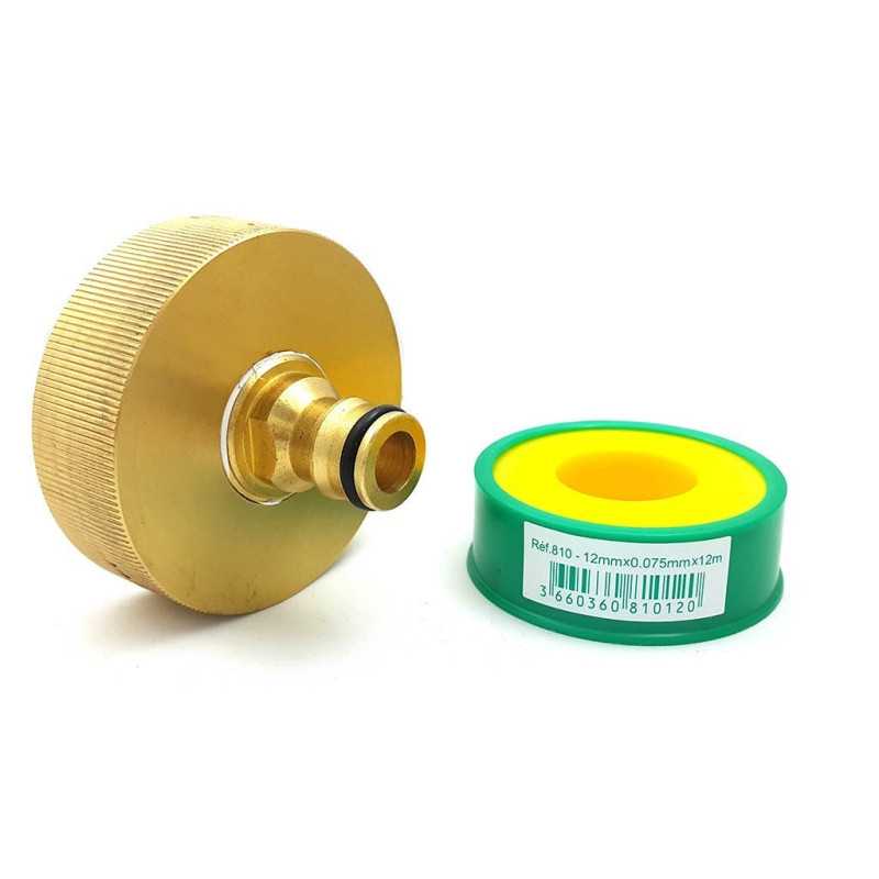 Raccordo femmina S60x6 con bocchettone rubinetto raccordo rapido in ottone Raccordo femmina S60x6 con bocchettone rubinetto raccordo rapido in ottone