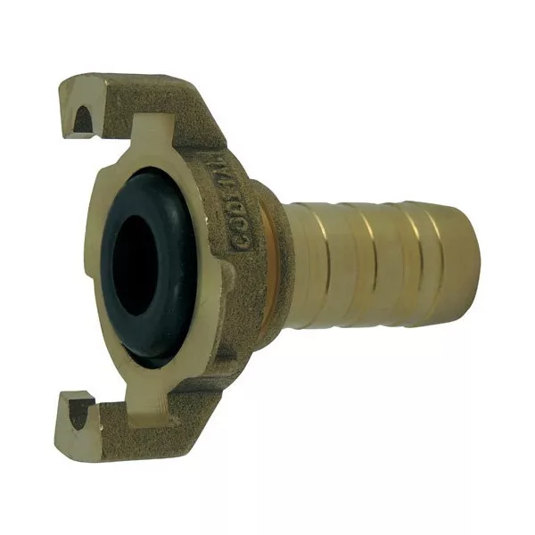 Express coupling with machined fluted shank with collar and seal