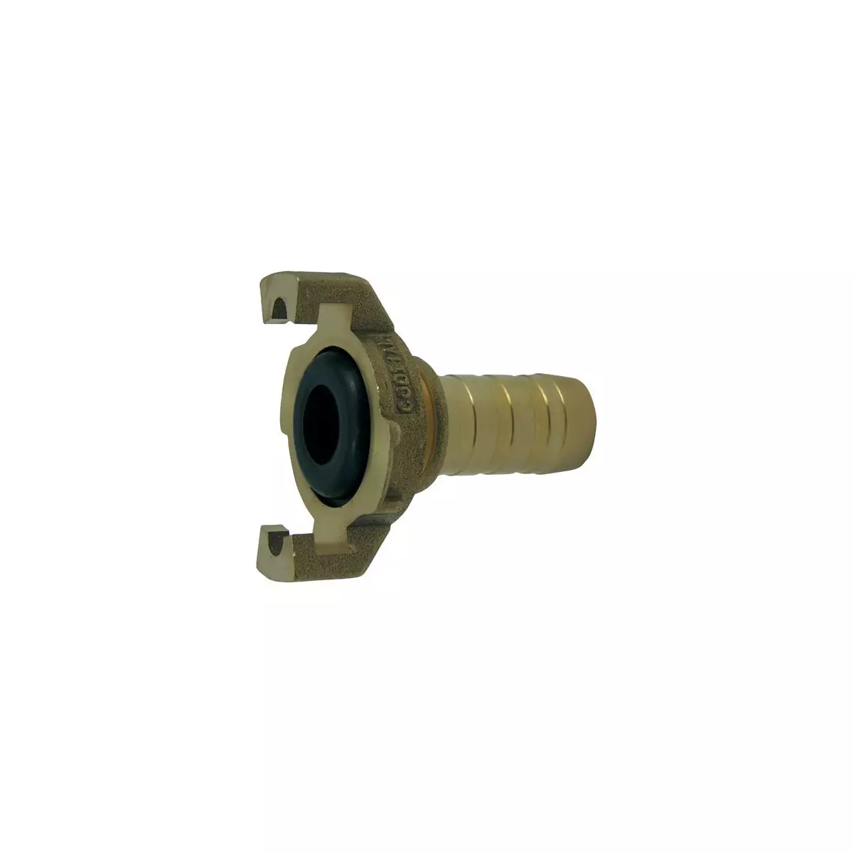 Express coupling with machined fluted shank with collar and seal