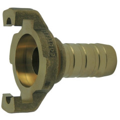 Express coupling with machined fluted shank with flange without seal