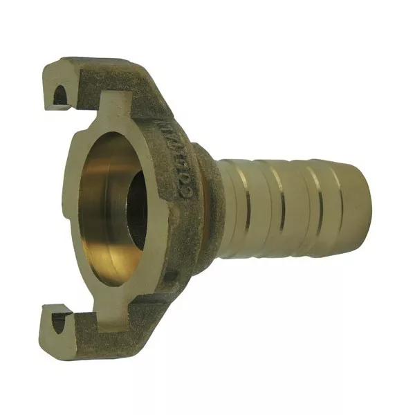 Express coupling with machined fluted shank with flange without seal