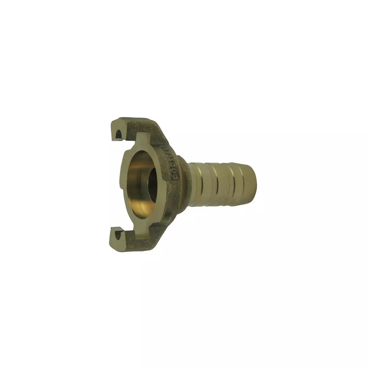Express coupling with machined fluted shank with flange without seal