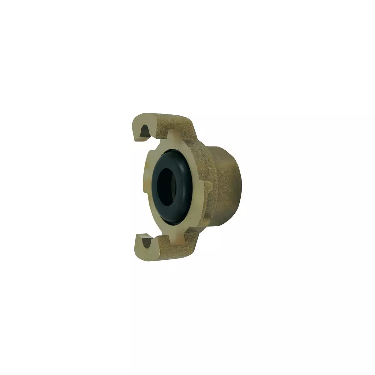 Express fitting with threaded end, with gasket