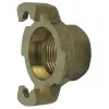 Express fitting with threaded end, without brass seal