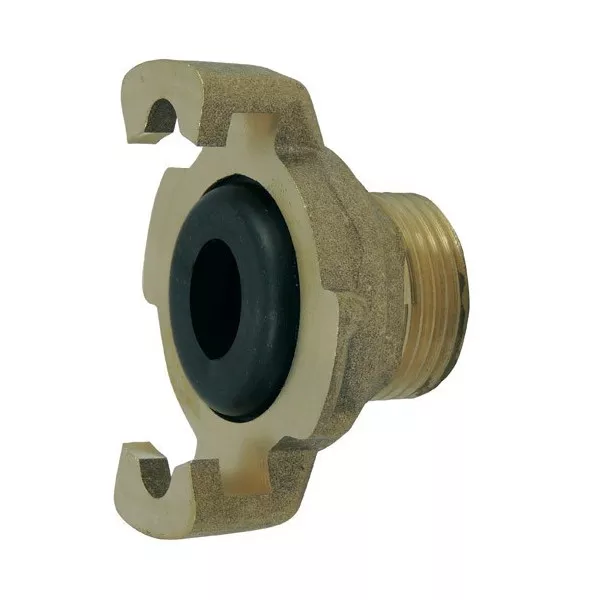 Express fitting with threaded end, supplied with assembled seal