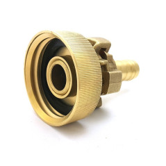 Racor S60x6 - racor rápido estriado de latón 19mm