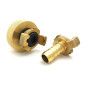 S60x6 connection - 19mm brass fluted express fitting