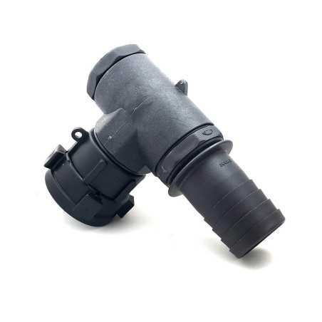 S60x6 Female Fitting Swivel Nut with 90° Elbow and 50mm Male Barbed Outlet