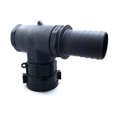 Tuerca Mujer S60x6 conector giratorio con codo de 90 ° y la salida masculina S60x6