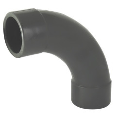 Kurve mit großem Radius 90 ° female / weibliche PVC
