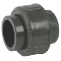 Union 3 pezzi PVC femminile/femminile con O-ring in EPDM per attaccare