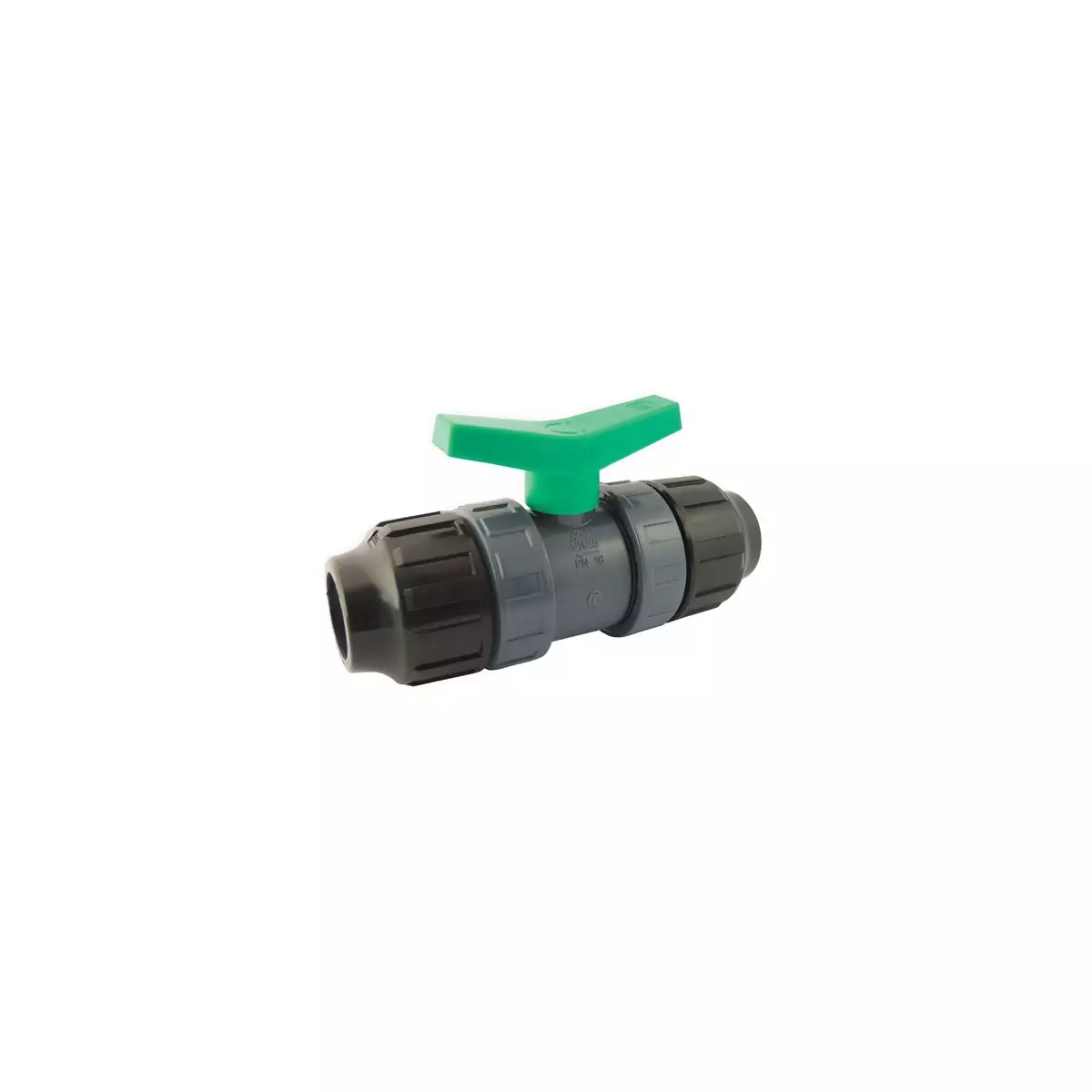 PE PN10 tube ball valve with compression connections