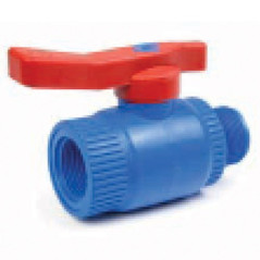 Polypropylene antifreeze ball valve male / female BSP