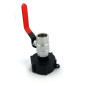 S60x6 Fitting - Chrome Brass Ball Valve with 3/4 Inch Female Outlet