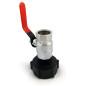 S60x6 Fitting - Chrome Brass Ball Valve with 1 Inch Female Outlet