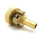 S60x6 connection - 25mm brass fluted express fitting