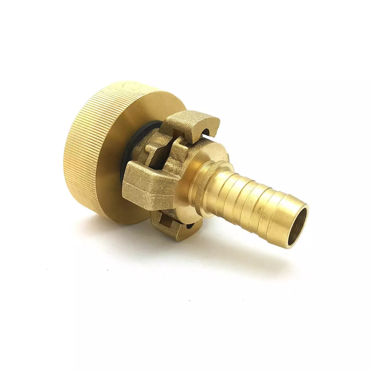 S60x6 fitting - 25mm brass fluted fitting