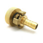 S60x6 connection - 16mm brass fluted express fitting