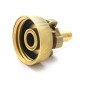 S60x6 connection - 16mm brass fluted express fitting