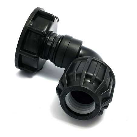 Racor S60x6 con salida de presi&oacute;n codo 32mm