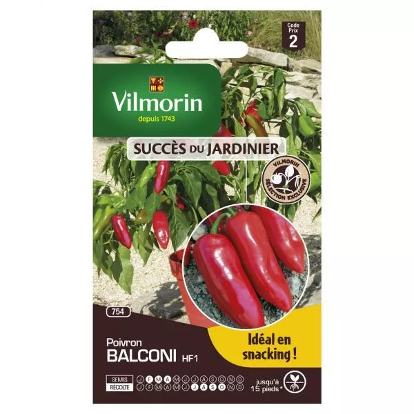 pacchetti di semi pepe Balconi Vilmorin
