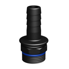 Connettore maschio 3/4 "- Tubo diritto Ø19mm