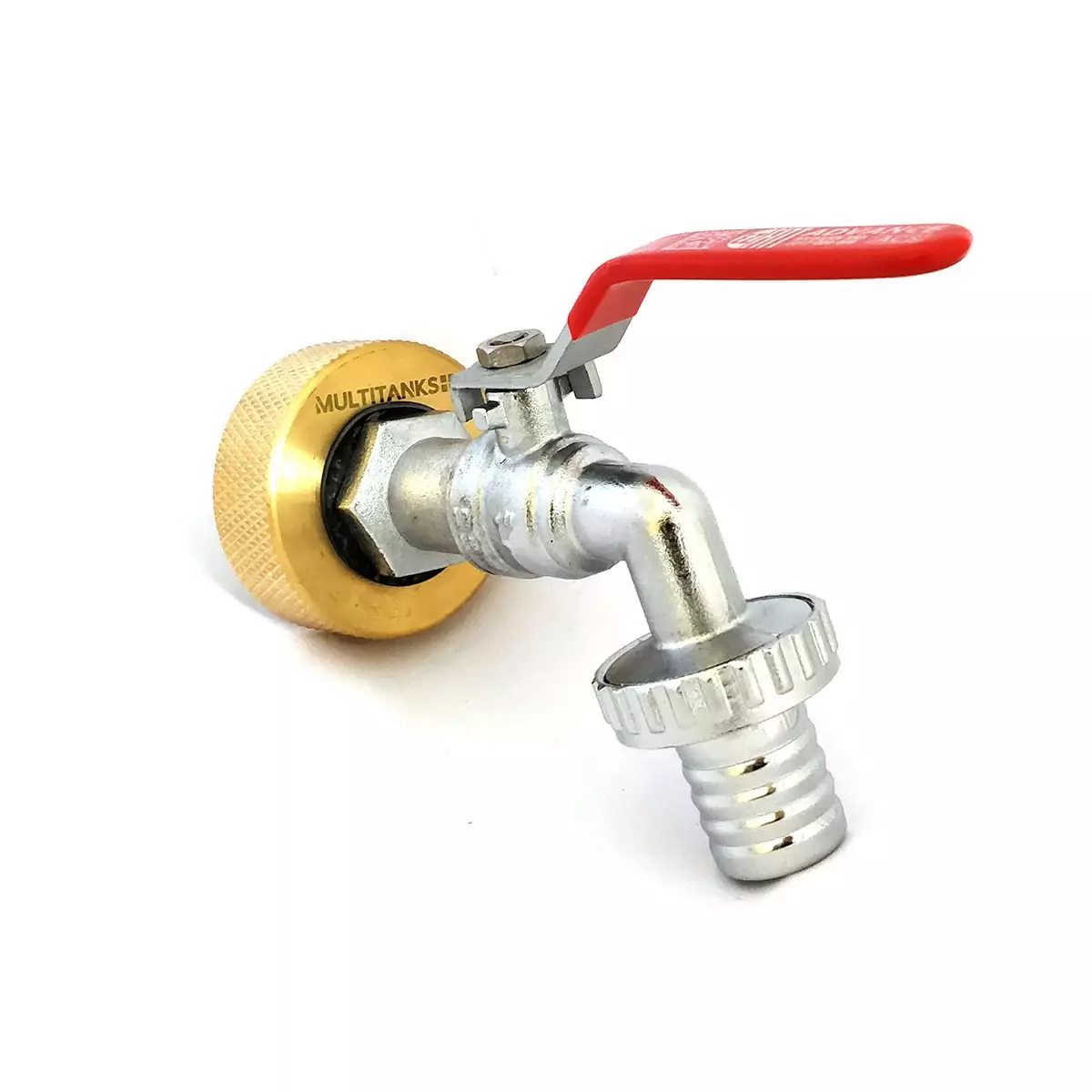 Female fitting S60x6 brass - brass faucet output 1''1/4 fluted 25mm
