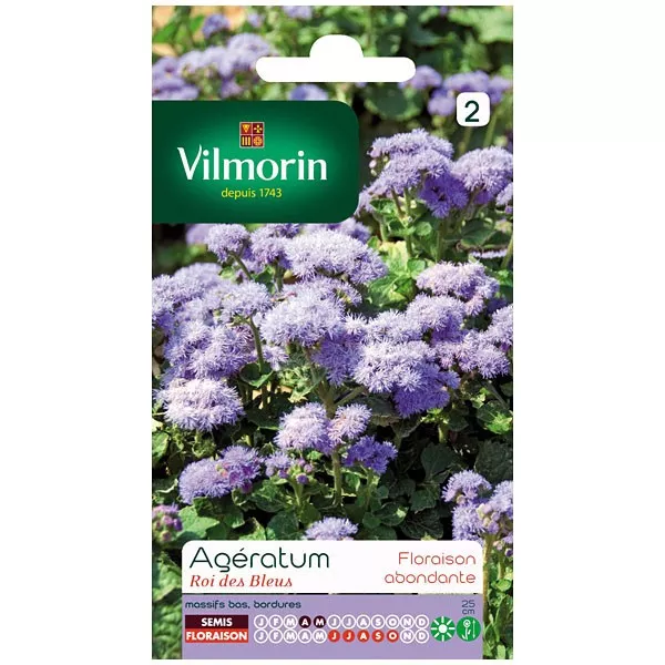 Bag Ageratum seeds king of blue