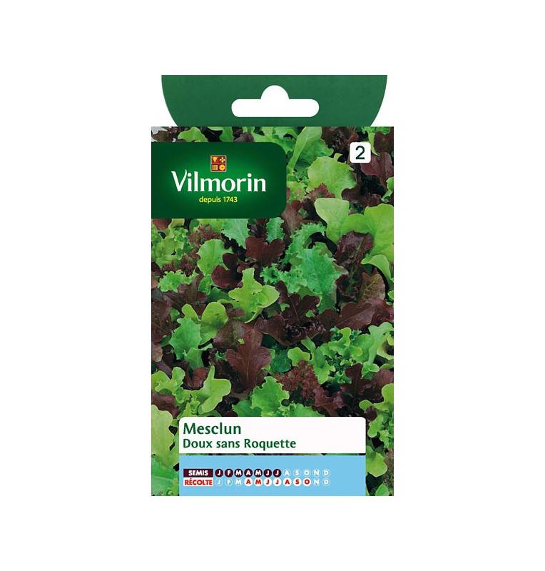 Soft Mesclun seed bag without rocket Soft Mesclun seed bag without rocket
