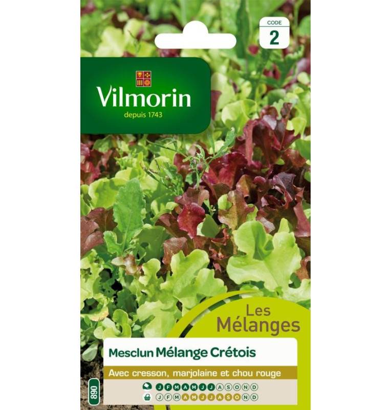 Mesclun seed bag Cretan mix Mesclun seed bag Cretan mix