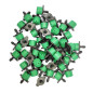 Lot of 50 green-colored droppers