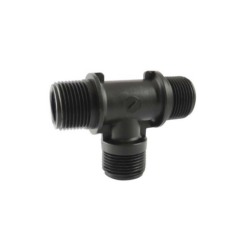 BSP threaded male male male tee fitting