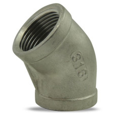 45 ° codo hembra / hembra 316SS