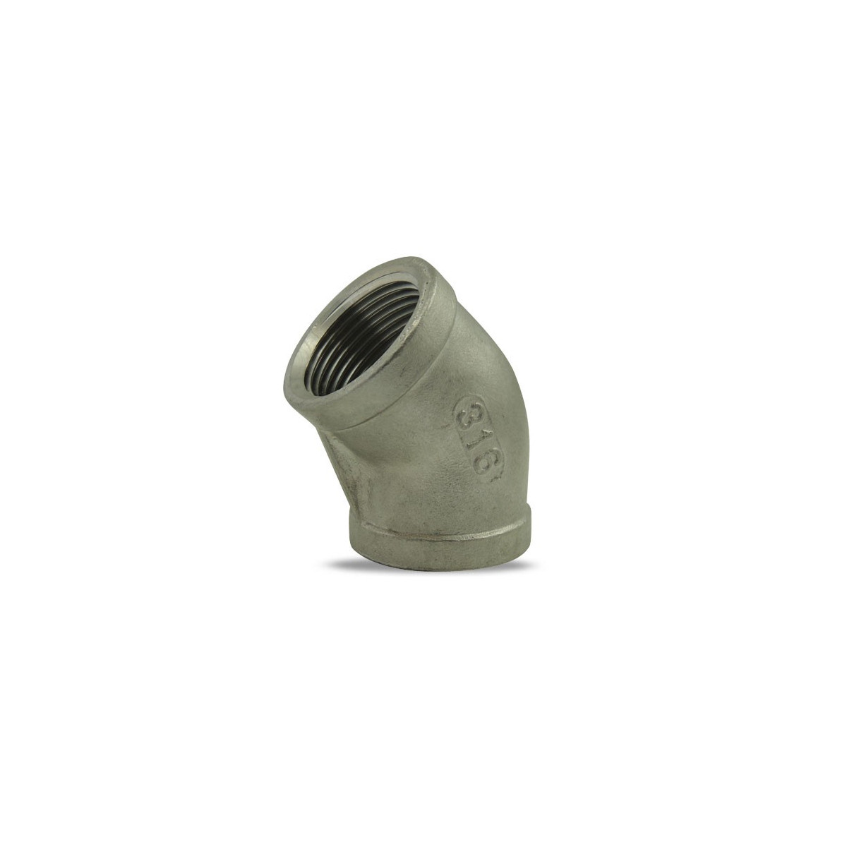 45 ° codo hembra / hembra 316SS