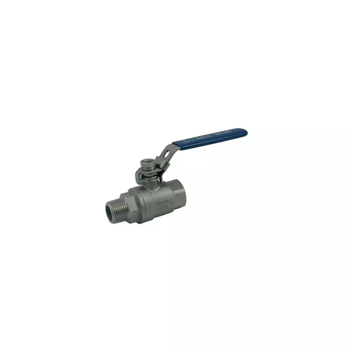 Ball valve 2 pieces - 316 stainless steel body - male female