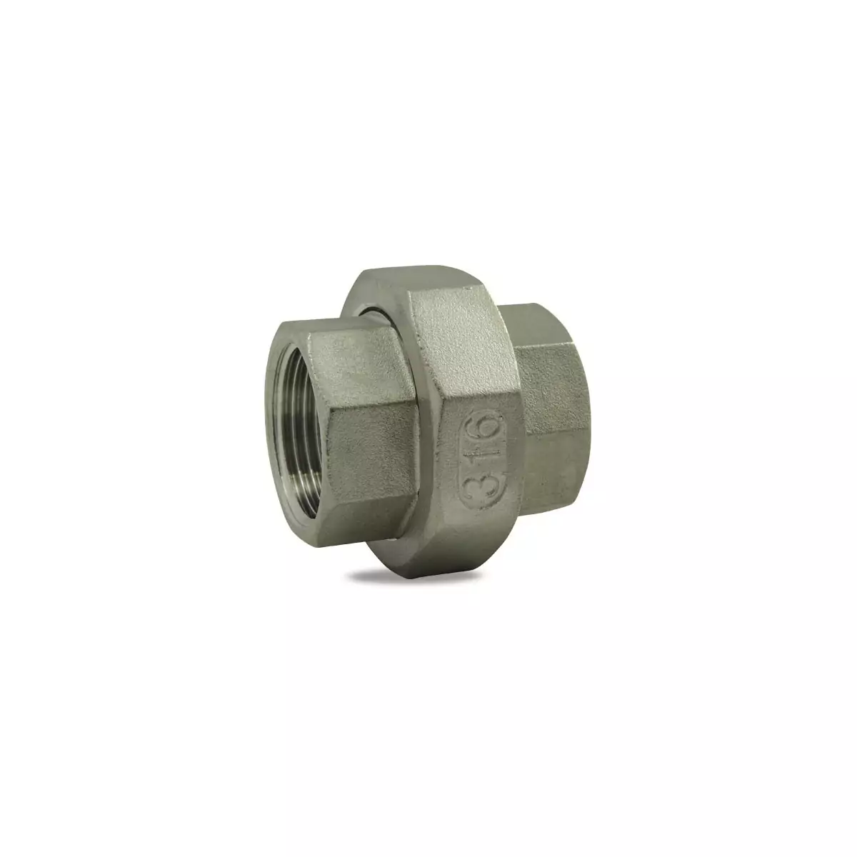 Union with female / female conical bearing 316 stainless steel