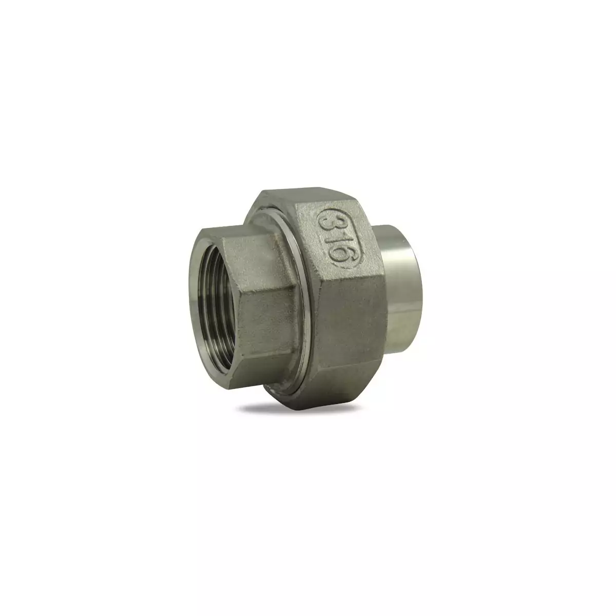 Union with female conical bearing / soldering 316 stainless steel