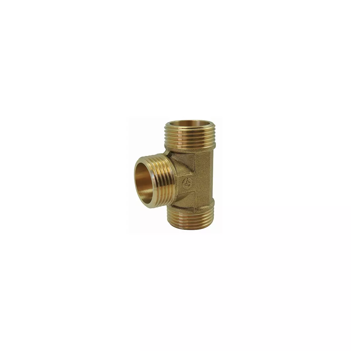 Screw-in brass fitting: Equal tee Male / Male / Male