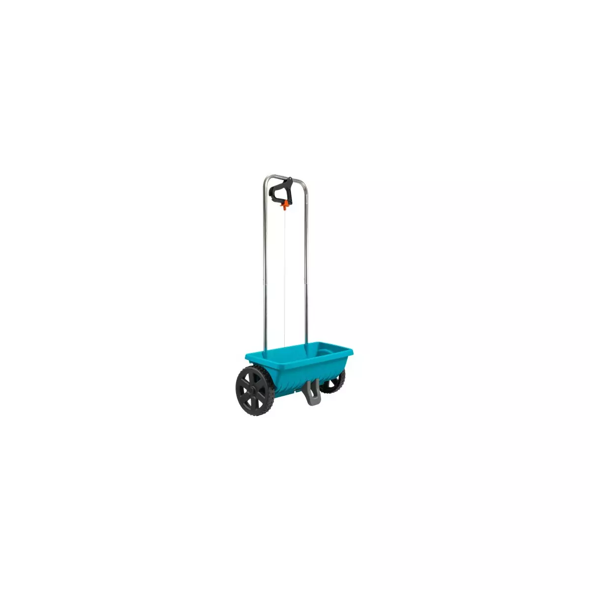 Fertilizer spreader or lawn L on wheels Gardena
