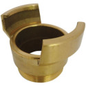 Half symmetrical fitting Guillemin, firefighter, no male threaded socket lock in copper alloys